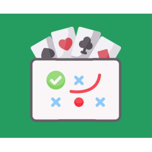 Brug et blackjack strategidiagram