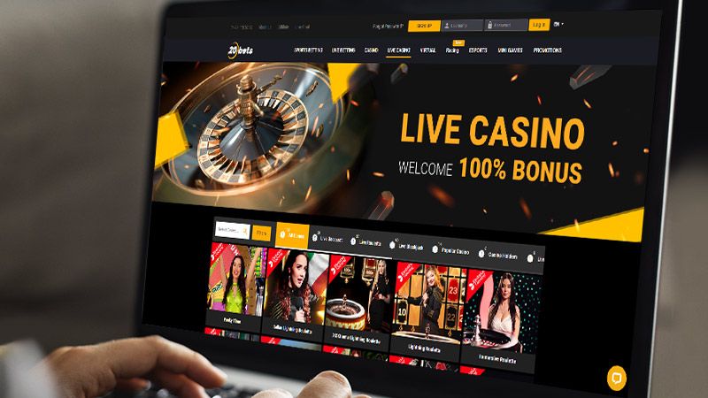 20Bets Casino spil-side p&aring; den b&aelig;rbare computersk&aelig;rm