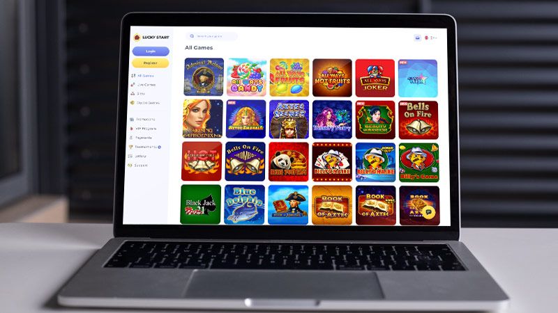Luckystart Casino spil-side p&aring; den b&aelig;rbare computersk&aelig;rm