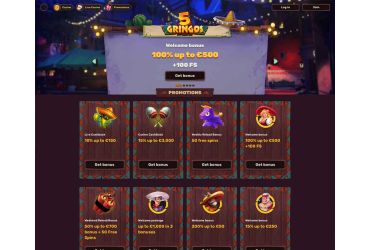 5Gringos Casino-anmeldelse &mdash; Kampagner