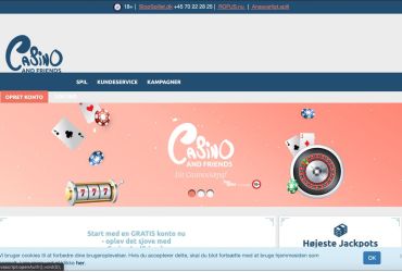 Casinoandfriends - hovedside