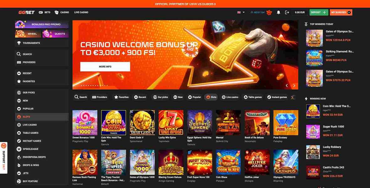 spilleautomater p&aring; GG.Bet Casino 