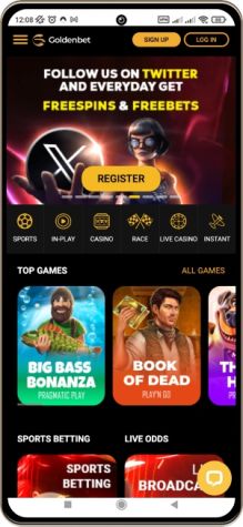 GoldenBet Casino Site p&aring; mobilsk&aelig;rmen