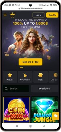 Golden Crown casino p&aring; mobil