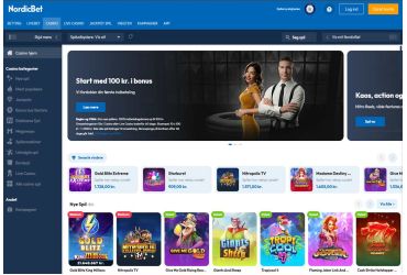 Nordicbet Casino forside