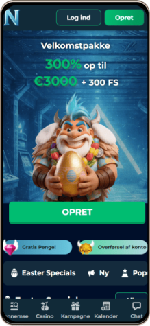 Glitchspin Casinos Hovedside på Mobilskærm