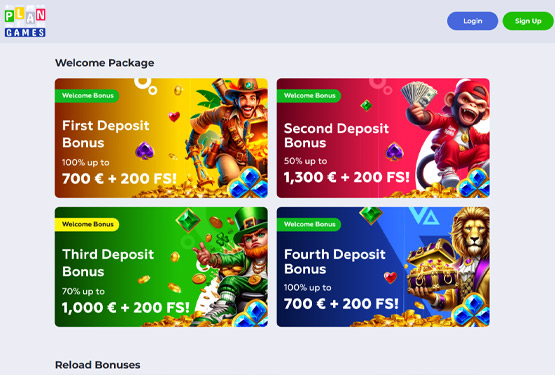 Plangames Casino bonusser