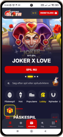 Slota Casino Site p&aring; mobilsk&aelig;rmen