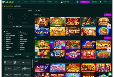 SpinBetter casino Forside