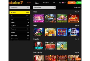 Stake7 casino Popul&aelig;re spil