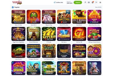 Vulkan Vegas casino Popul&aelig;re spil