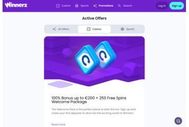 WinnerzCasino-anmeldelse &ndash; Kampagner