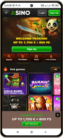 Asino Casino Site p&aring; mobilsk&aelig;rmen