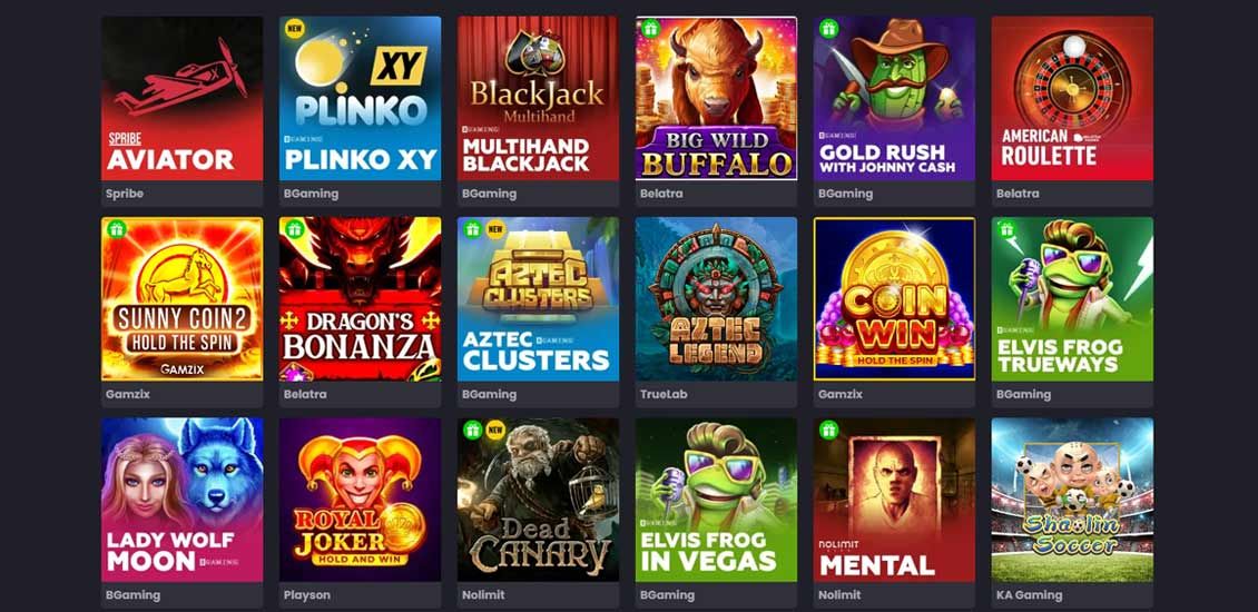 Liste over spilleautomater p&aring; Asino casino