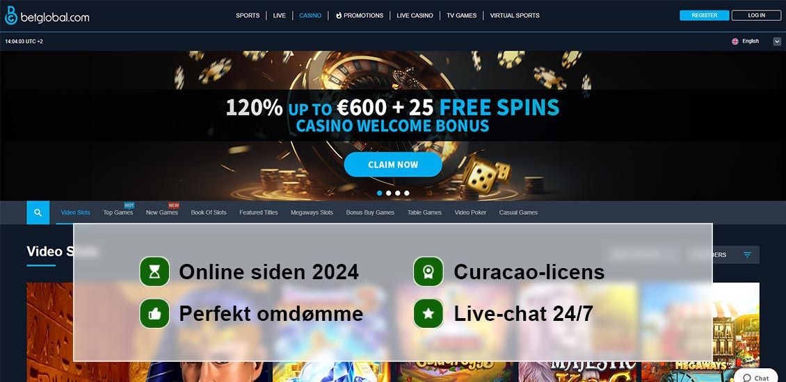 Omd&oslash;mme af Betglobal casino point