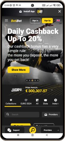 Betibet Casuino Site p&aring; mobilsk&aelig;rmen