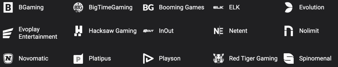 Liste over udbydere p&aring; Betibet Casino