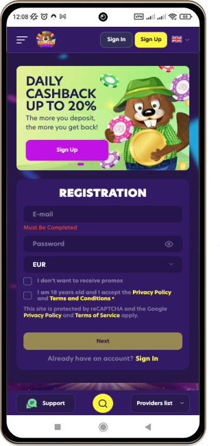 BingoBonga casino p&aring; mobilen