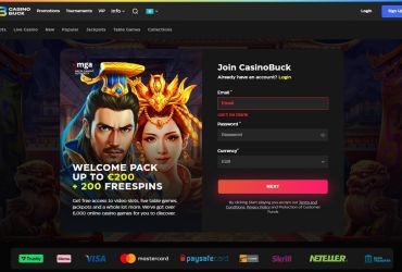 CasinoBuck - forside