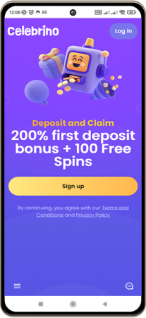 Celebrino Casino Site p&aring; mobilsk&aelig;rmen