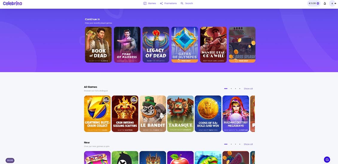 Celebrino Casino registreringsproces trin 3