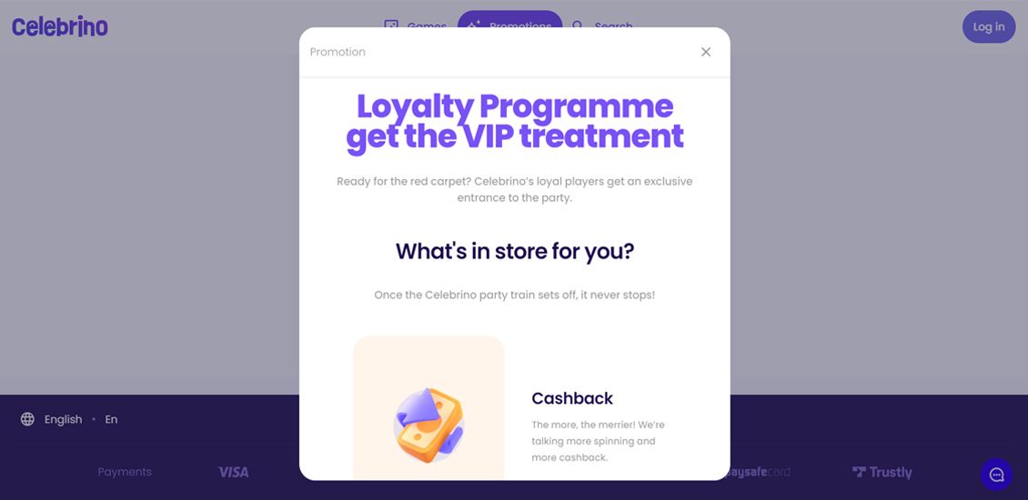 Celebrino Casino loyalitetsprogram