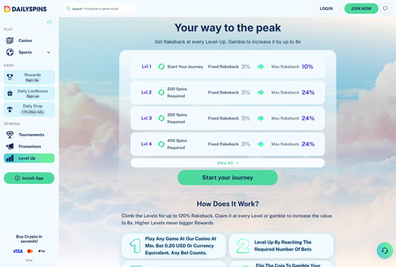 De bedste spilleautomater p&aring; Dailyspins Casino