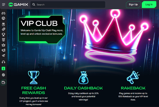 VIP program p&aring; Gamix Casino 
