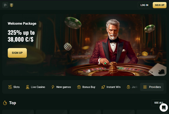 Hovedside p&aring; Goldex Casino Site