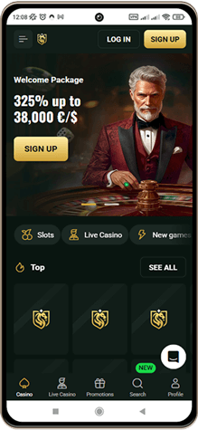 Goldex Casino Hovedside p&aring; Mobilsk&aelig;rm