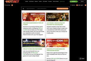 Hot.bet casino Kampagner