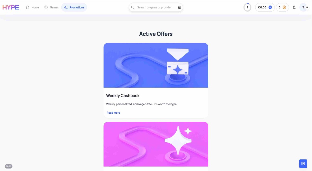 Bonusser og kampagner p&aring; Hypekasino Casino