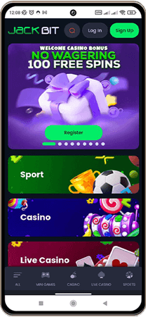 Jackbit casino p&aring; mobilen