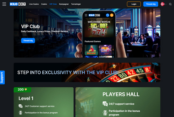 VIP program p&aring; Kilobet Casino