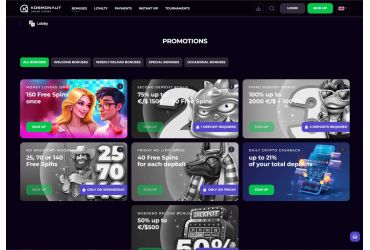 Kosmonaut Casino Kampagner