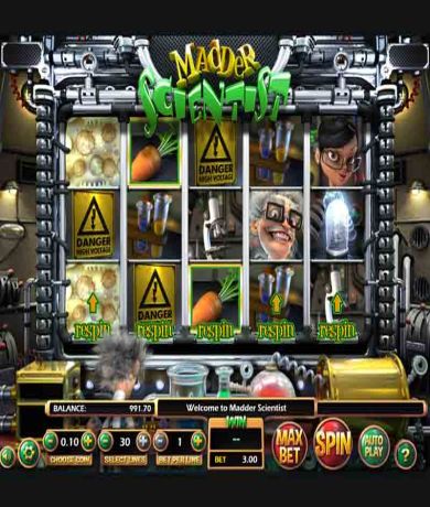 Spil gratis lige nu p&aring; Madder Scientist Slot online af BetSoft | Danske Casinoer