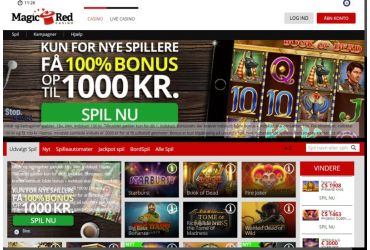 MagicRed casino - hovedside