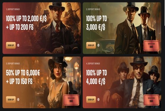 Bonusser og kampagner p&aring; Slotmafia Casino