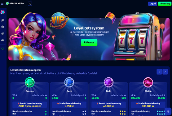 Club de fid&eacute;lit&eacute; du Casino Spinwinera