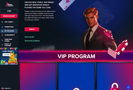 VIP program p&aring; Trips Casino 