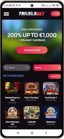 Trivelabet Casino p&aring; mobilsk&aelig;rmen