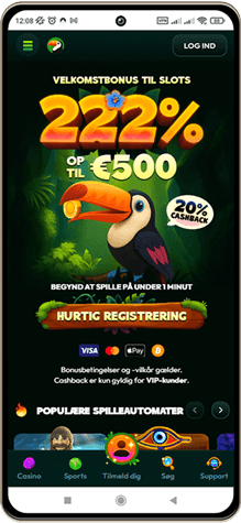 Tucan Casinos Hovedside p&aring; Mobilsk&aelig;rm