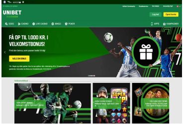 Unibet Casino Forside
