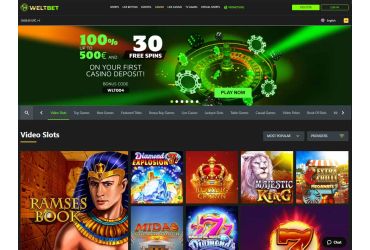 Weltbet Casino forside