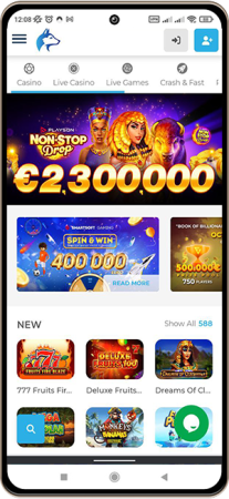 Wolfy Casino Site p&aring; mobilsk&aelig;rmen
