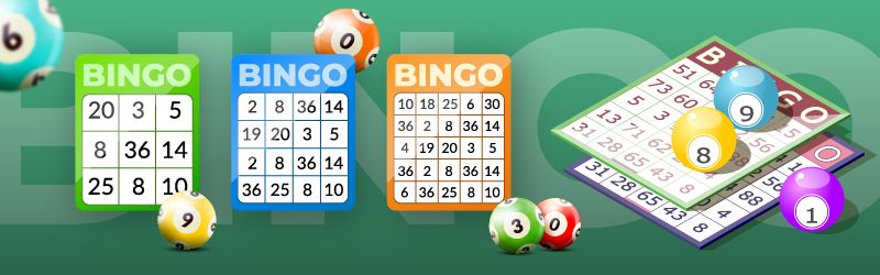 Bingokort og lottokugler