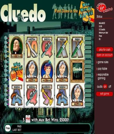 Spil gratis lige nu p&aring; Cluedo-spillemaskine online fra IGT | Danske Casinoer
