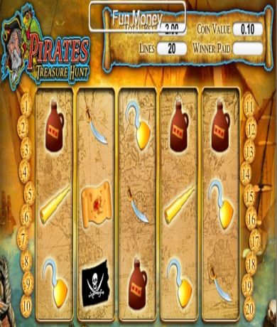 Spil gratis lige nu p&aring; Pirates Treasure Hunt-slot online fra Skillonnet | Danske Casinoer