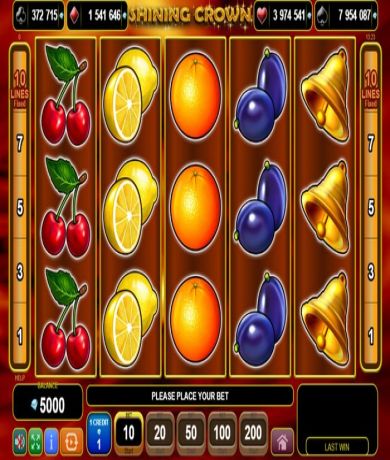 Spil gratis lige nu p&aring; Shining Crown online slot fra EGT | Danske Casinoer