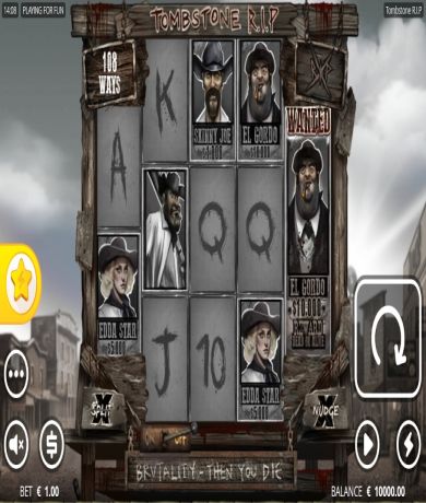 Spil gratis lige nu p&aring; Tombstone RIP spillemaskine fra Nolimit City | Danske Casinoer